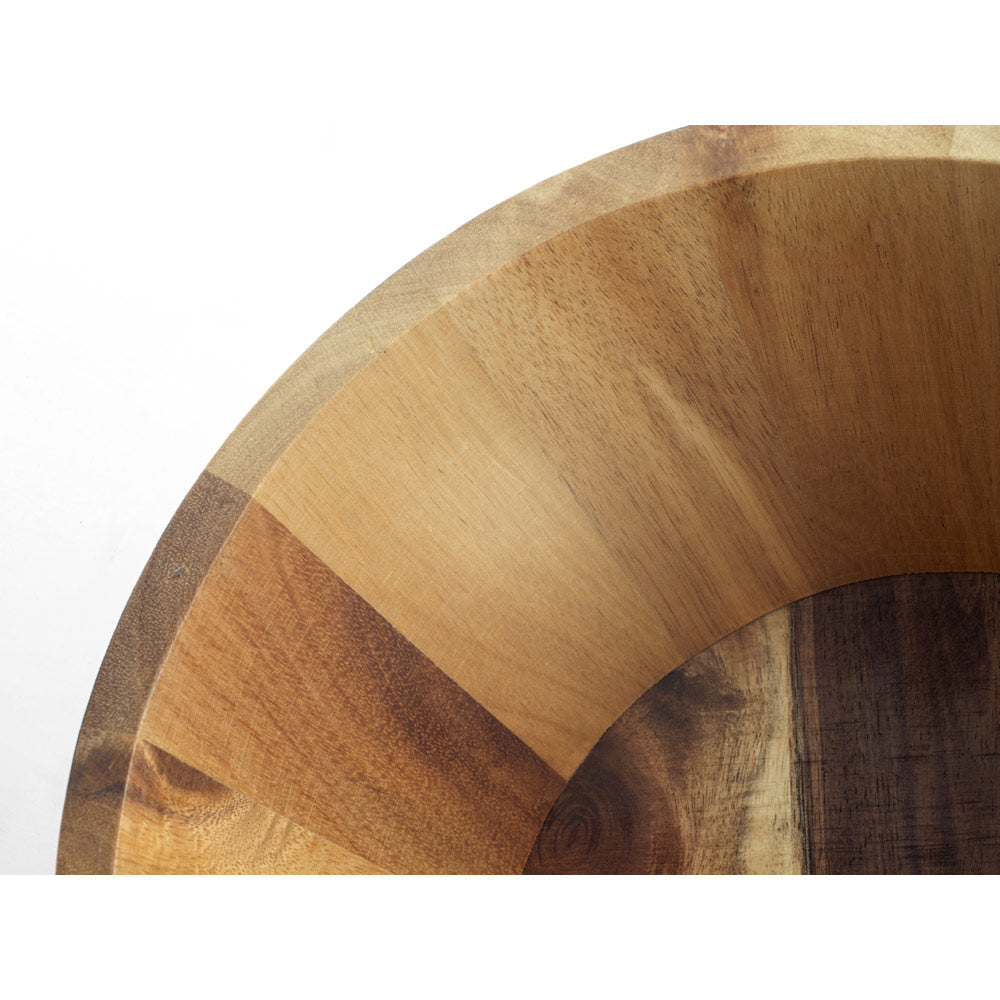 Sage. Round Acacia Wood Salad Bowl