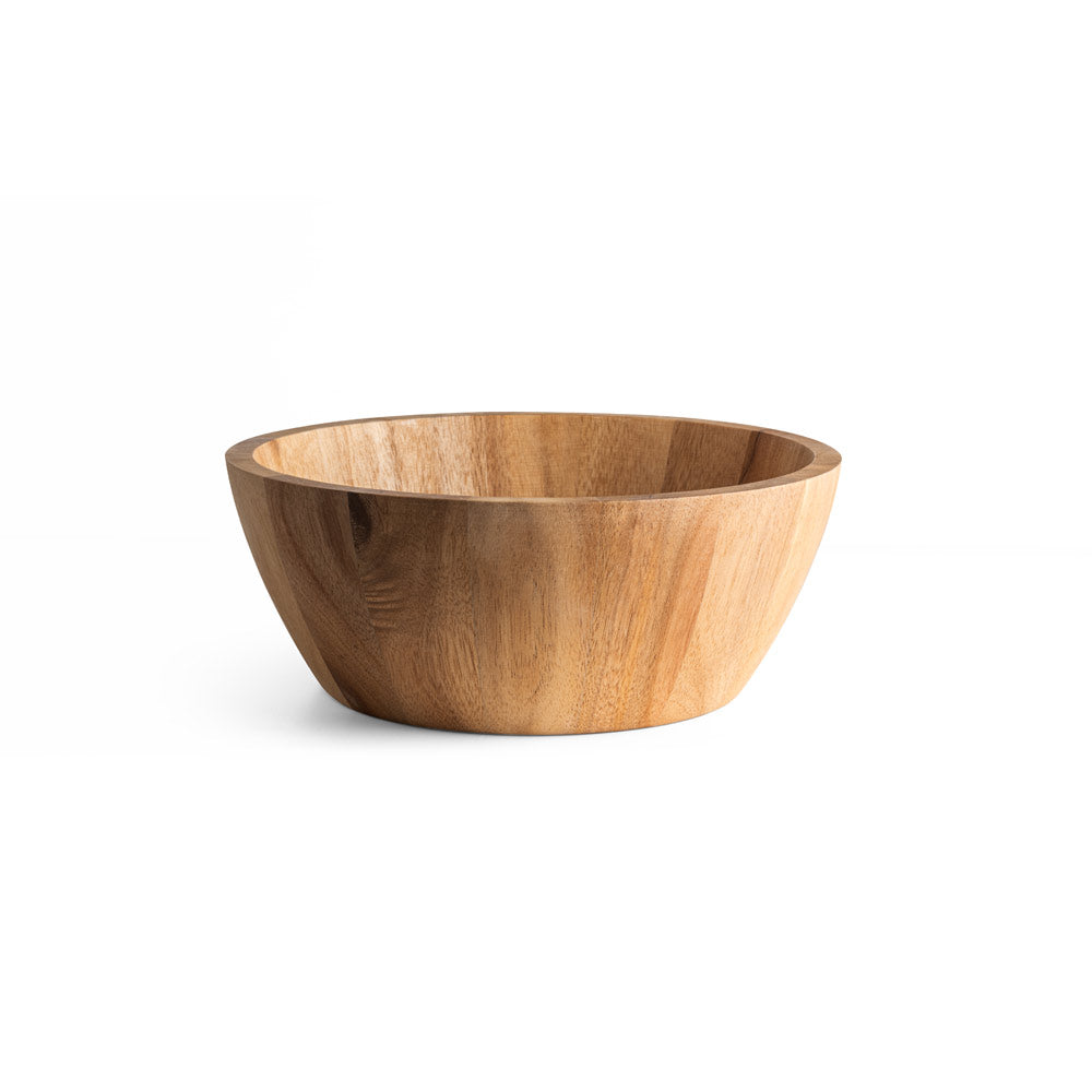 Sage. Round Acacia Wood Salad Bowl