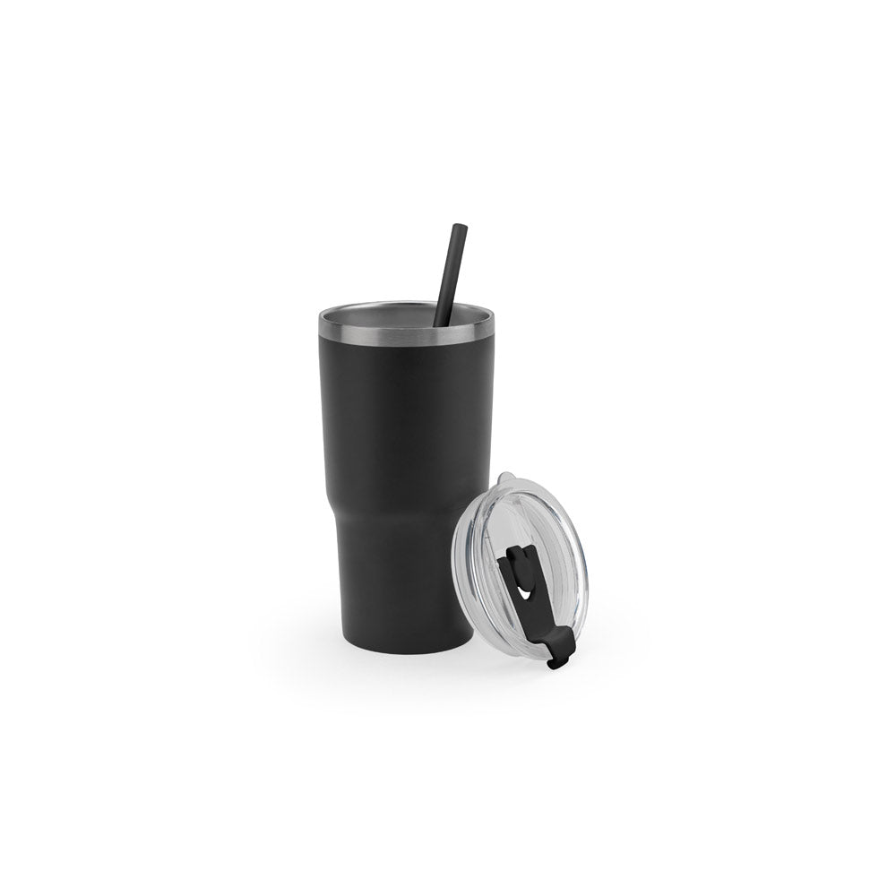 Joyner M. Compact Stainless Steel Travel Cup (91% Recycled) With Vacuum Insulated Double Wall And Matt Finish 600 Ml