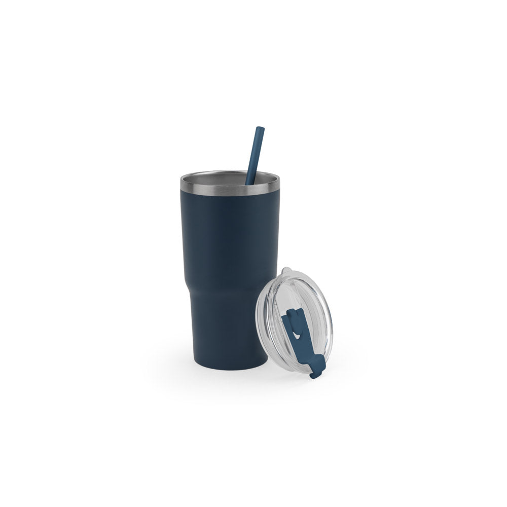 Joyner M. Compact Stainless Steel Travel Cup (91% Recycled) With Vacuum Insulated Double Wall And Matt Finish 600 Ml