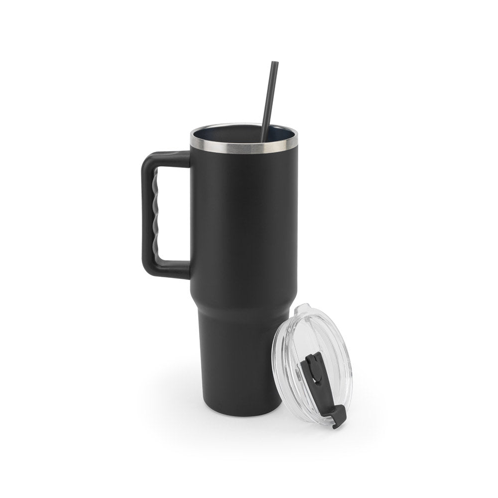 Joyner Xl. Large Stainless Steel Travel Cup (91% Recycled) With Vacuum Insulated Double Wall And A Matt Finish 1300 Ml