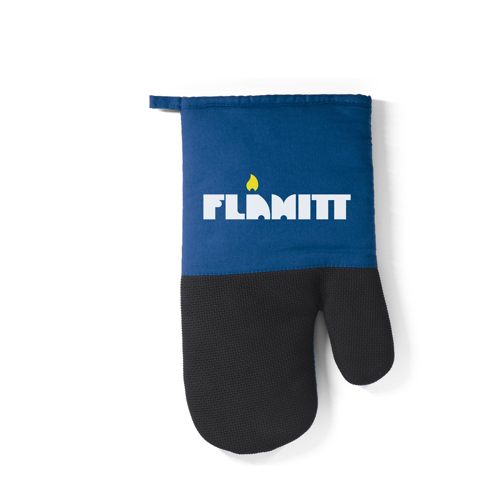 Lawson. 100% Cotton Oven Mitt With Silicone On One Side