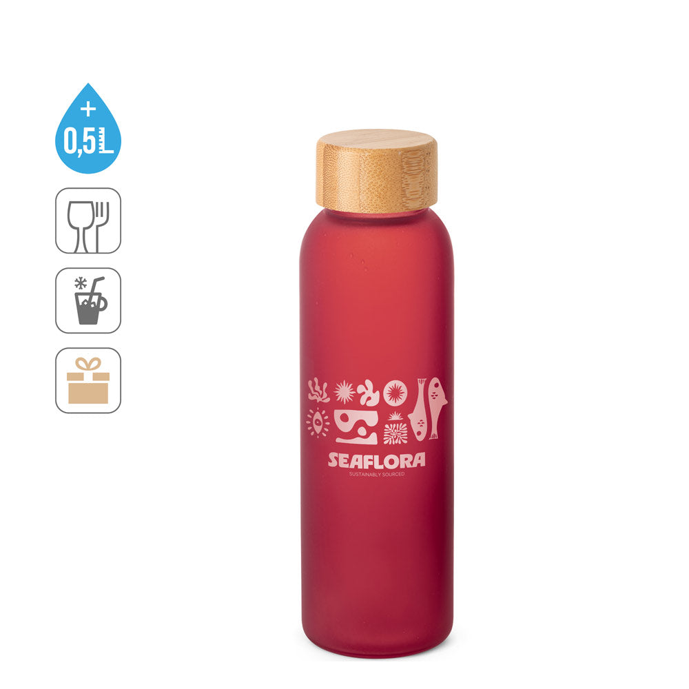 Lillard Glass. 520 Ml Frosted Glass Bottle