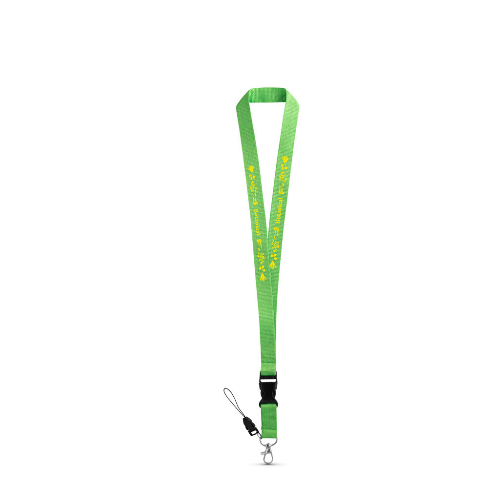 Anquetil. Polyester Lanyard With Metal Carabiner