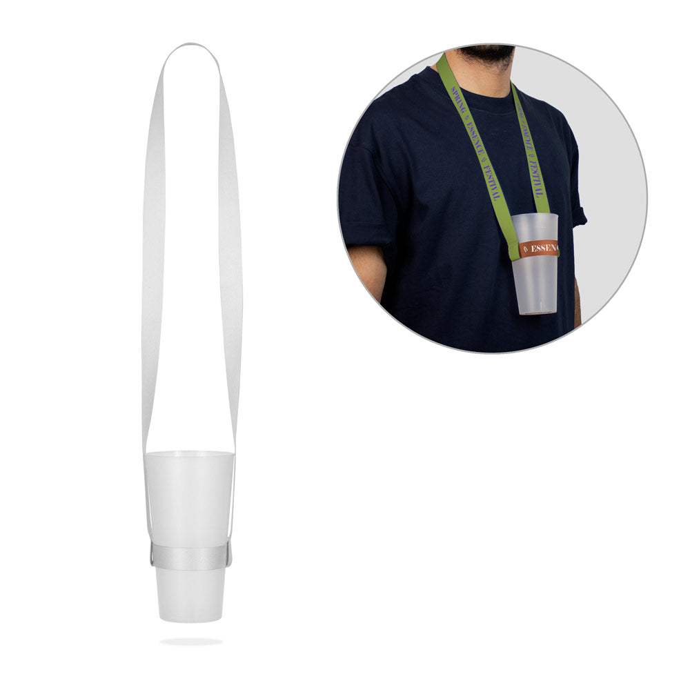 Sheffield. Set Lanyard Sublimation Long Ii (20 Mm) Duo With Sublimation Lanyard Cup Holder