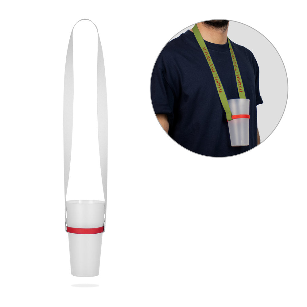 Bolton. Set Lanyard Sublimation Long Ii (20 Mm) Duo With Silicone Cup Holder
