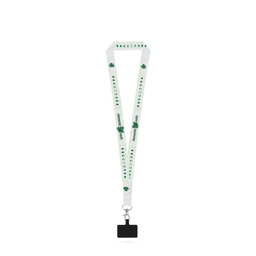 Epsom. Set Lanyard Sublimation Long Ii (20 Mm) In Recycled Polyester (100% Rpet) With Hook Trigger Snap 20 Mm And Phone Holder