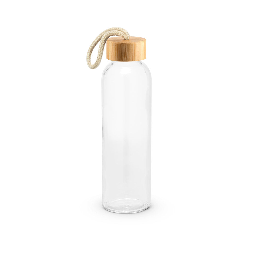 Crosby. 520 Ml Glass Bottle With Bamboo Lid