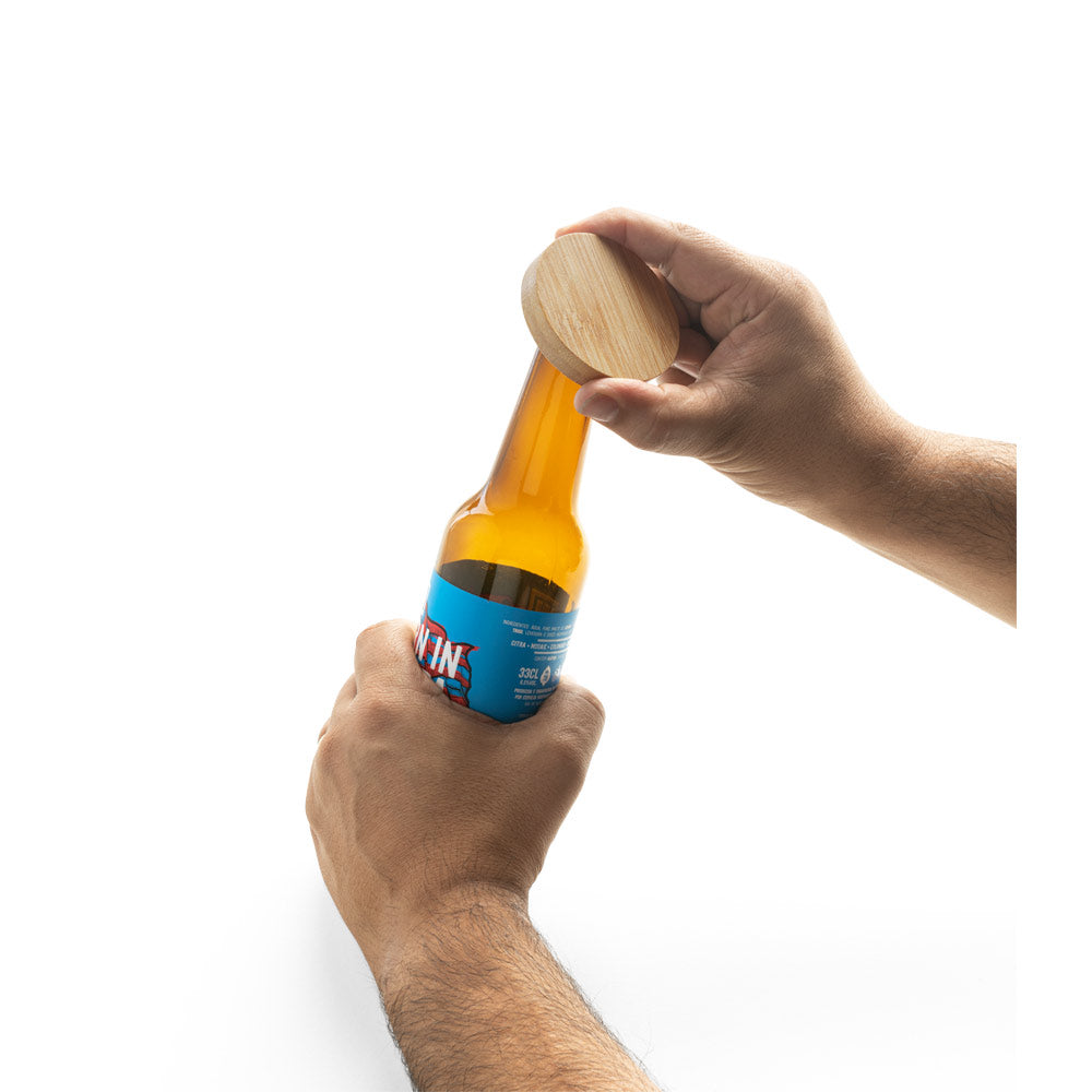 Amchur. Bamboo Coaster With Bottle Opener