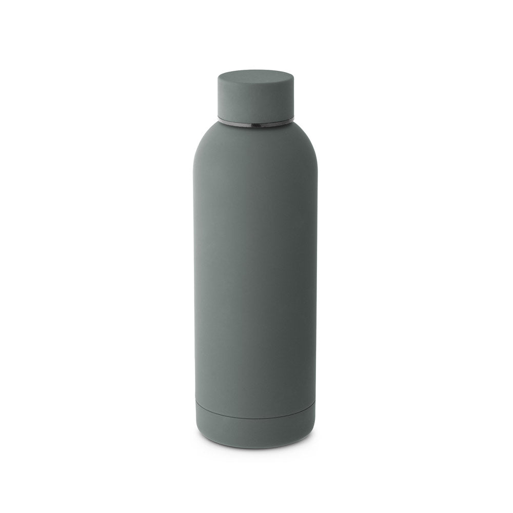 Odin. Double Wall Vacuum Stainless Steel (36% Recycled) Bottle With Rubber Coating 550 Ml