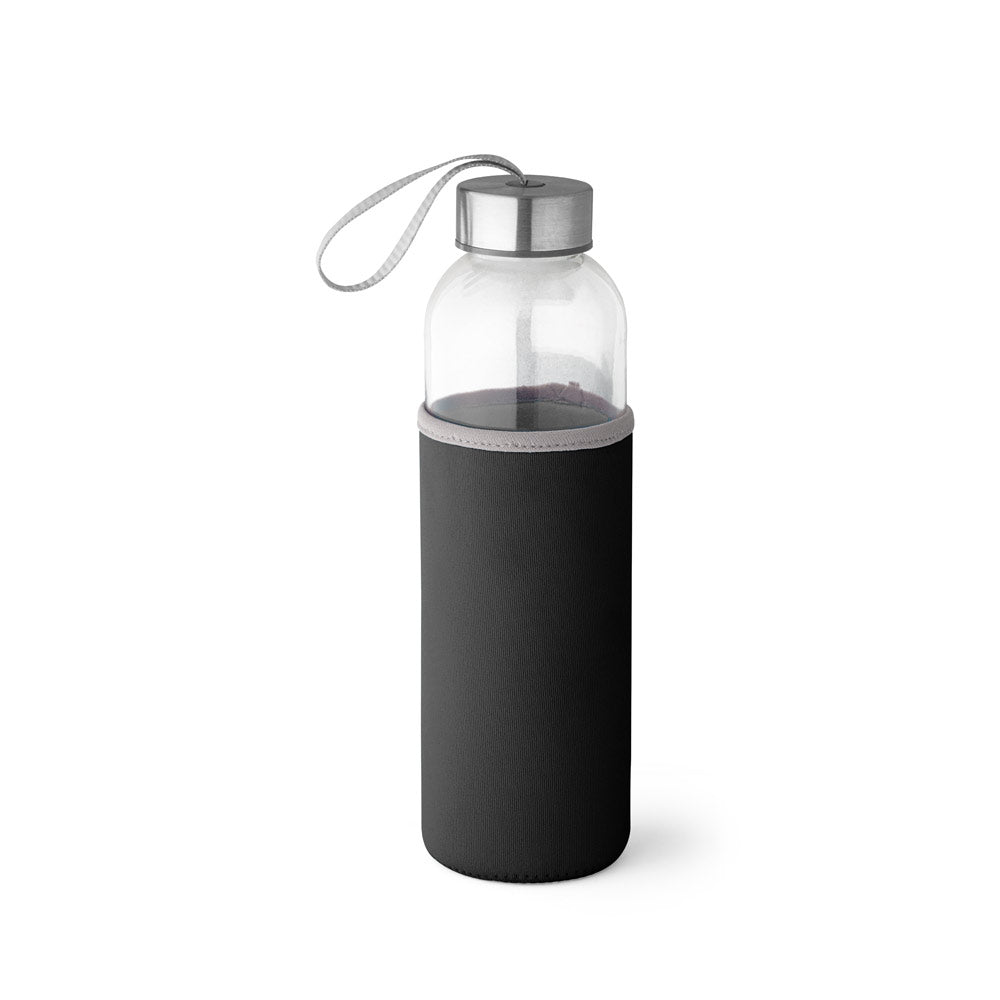 Raise. Glass And Stainless Steel Sport Bottle 520 Ml