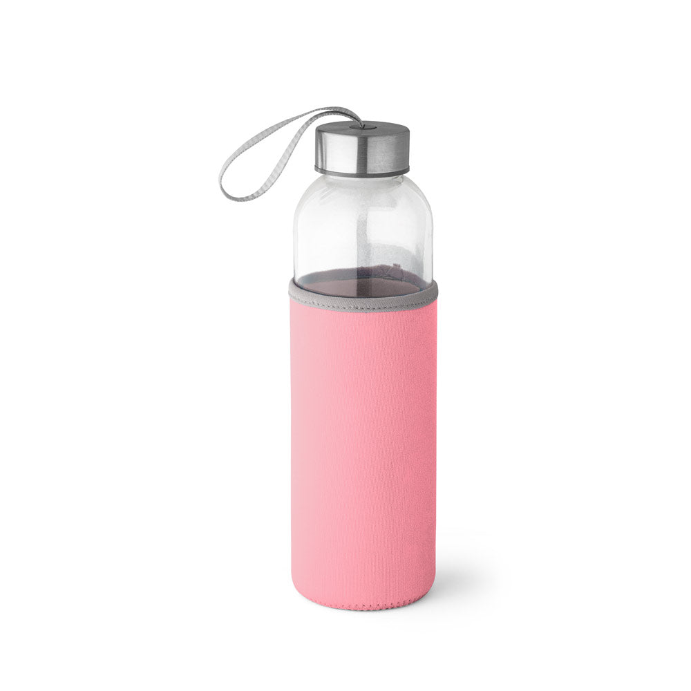 Raise. Glass And Stainless Steel Sport Bottle 520 Ml