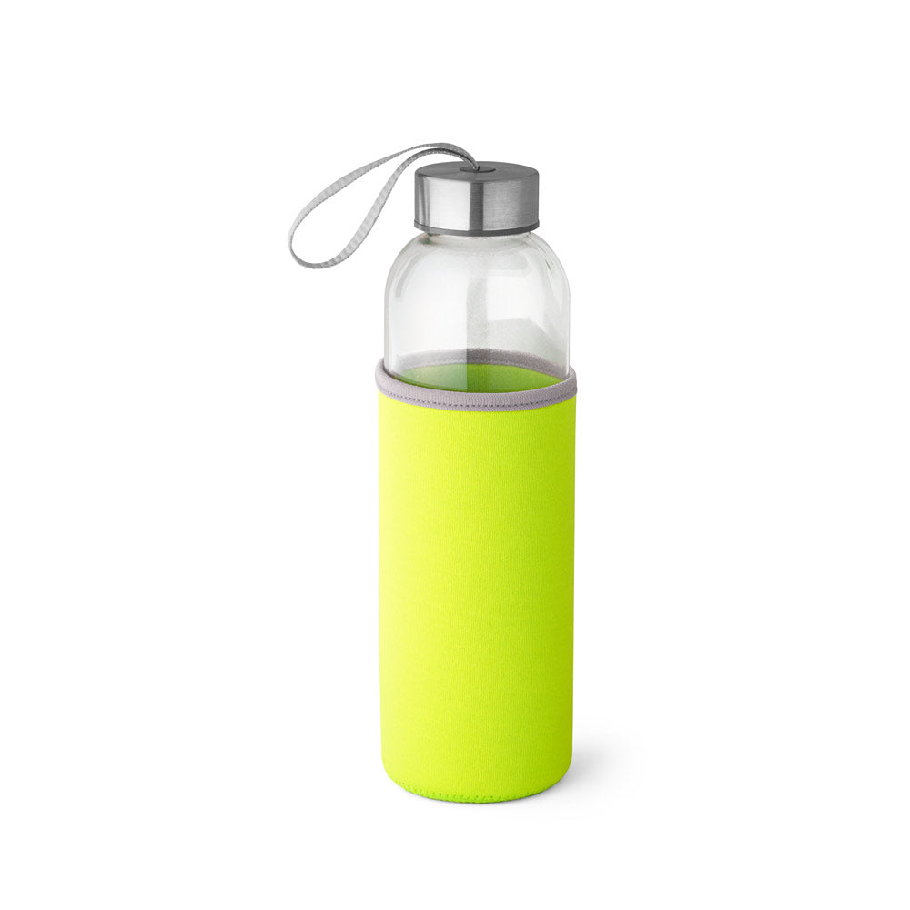 Raise. Glass And Stainless Steel Sport Bottle 520 Ml
