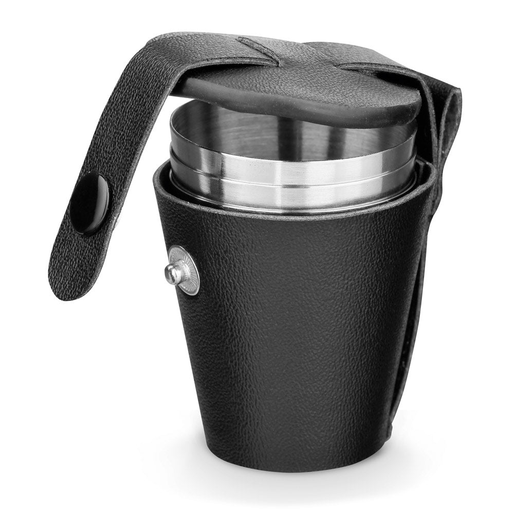 Himalayas. Set Of 4 Stainless Steel Cups 25 Ml