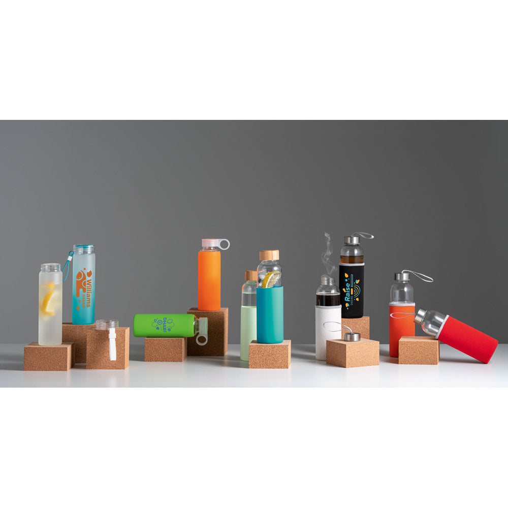 Dhabi. Borosilicate Glass Sports Bottle 380 Ml