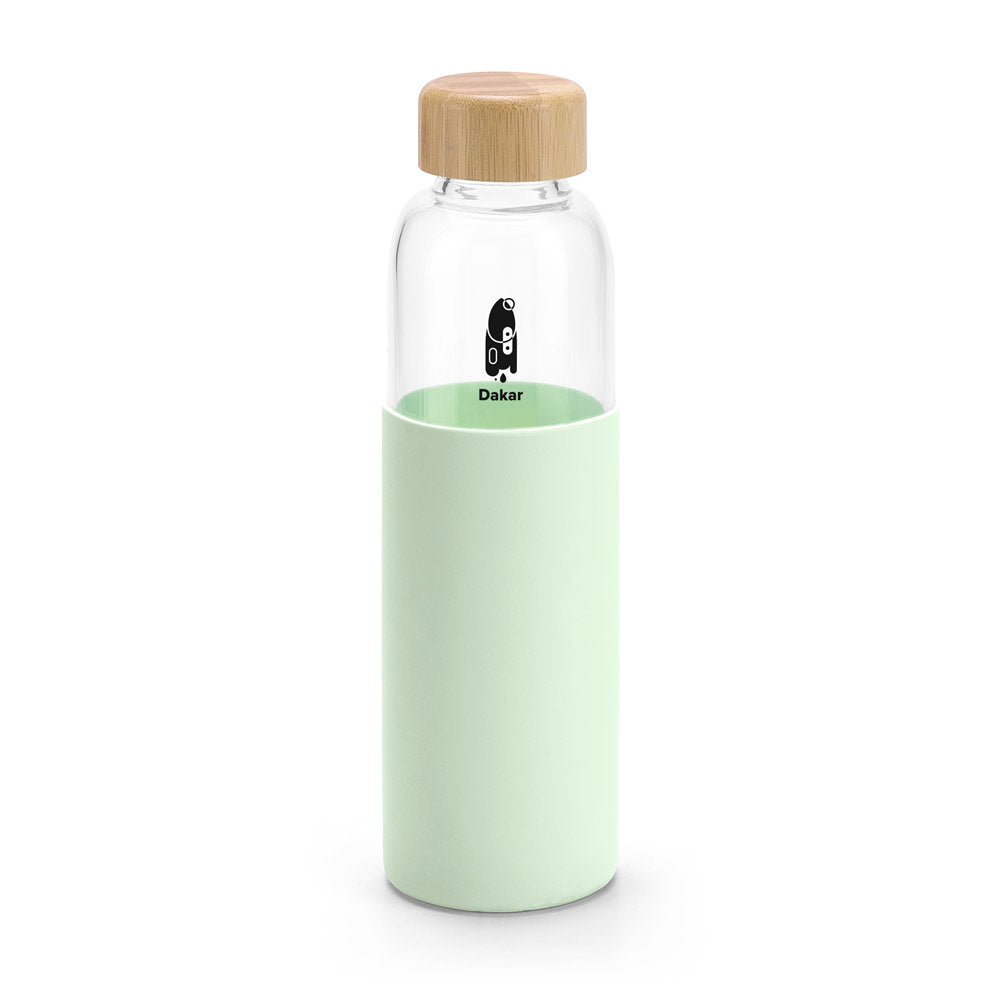 Dakar. Bamboo And Borosilicate Glass Bottle 600 Ml