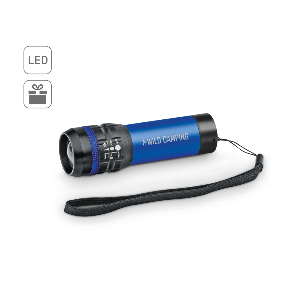Zoomin. Aluminium Torch With Zoom Function With 3 Light Modes