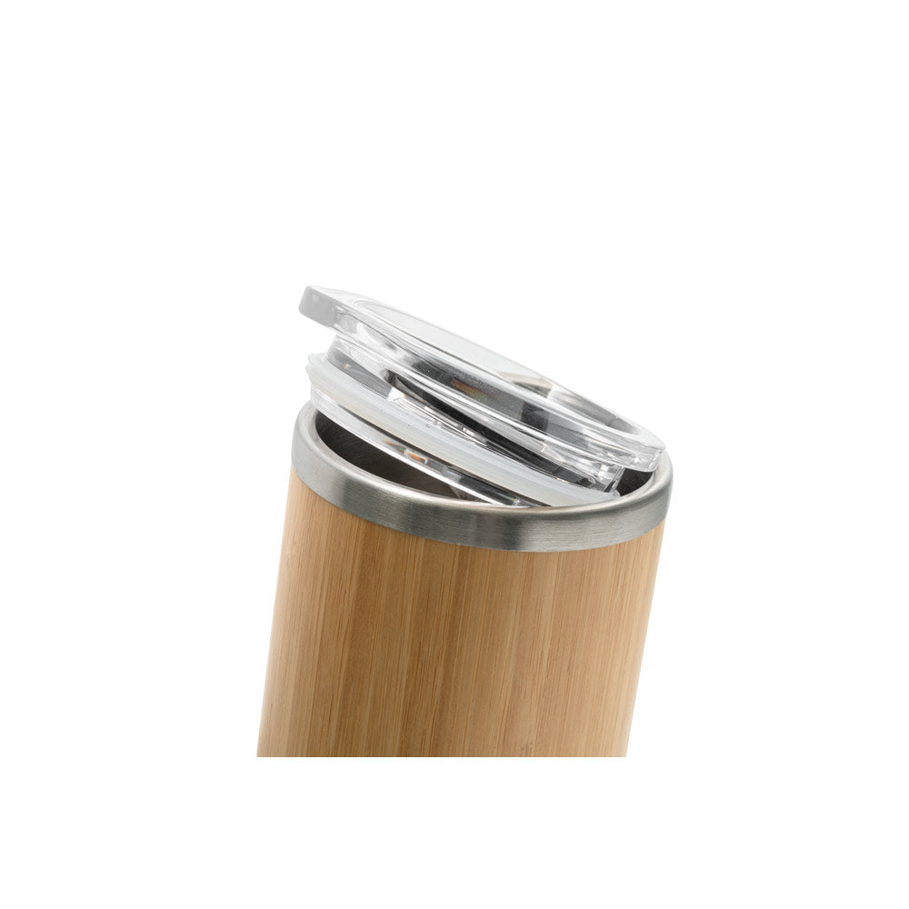 Lycka. Bamboo And Stainless Steel Cup 350 Ml