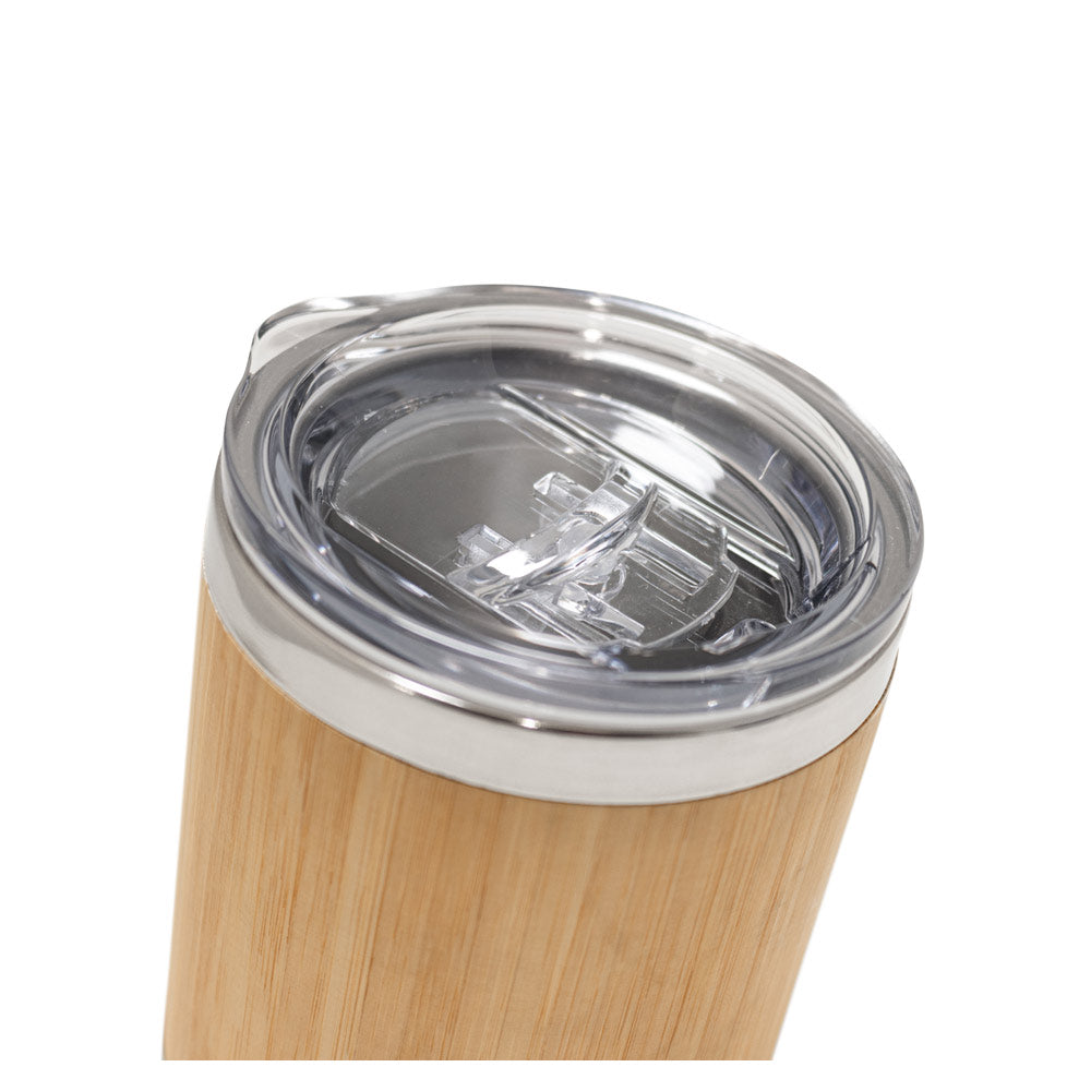 Lycka. Bamboo And Stainless Steel Cup 350 Ml
