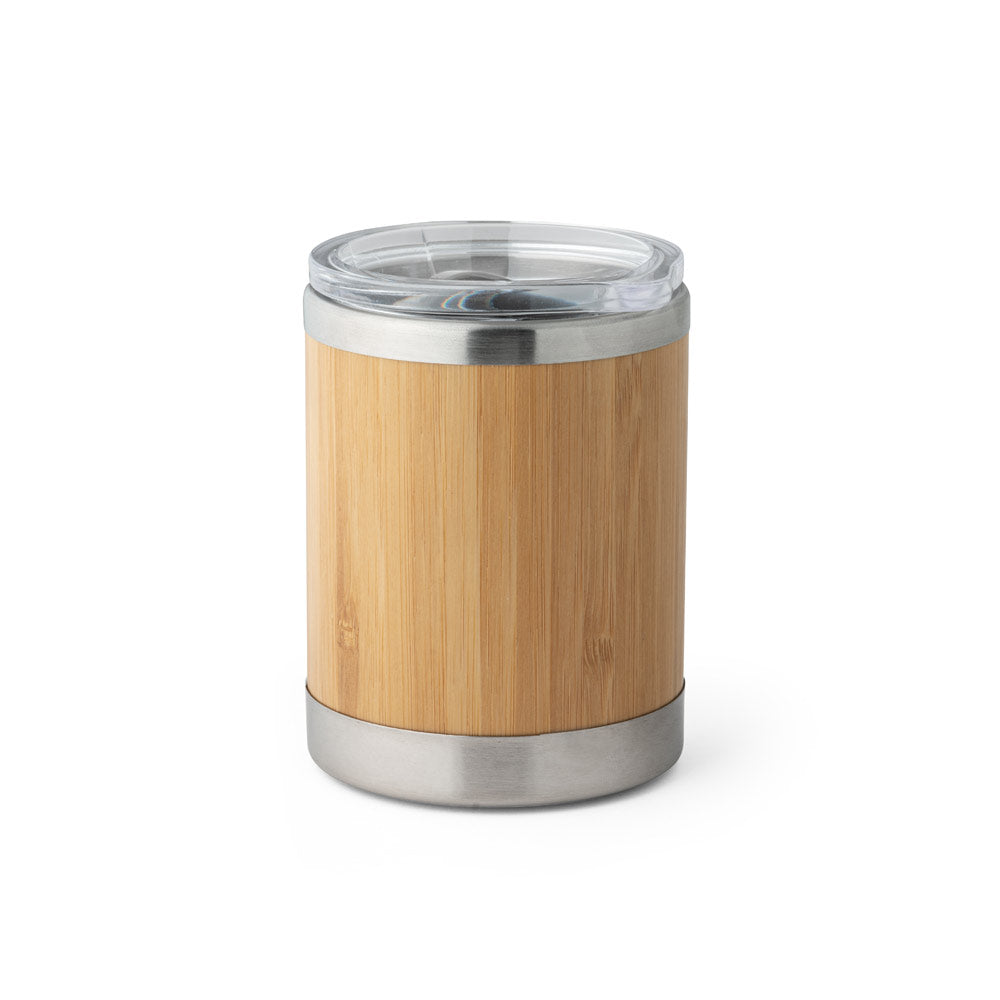 Lycka. Bamboo And Stainless Steel Cup 350 Ml