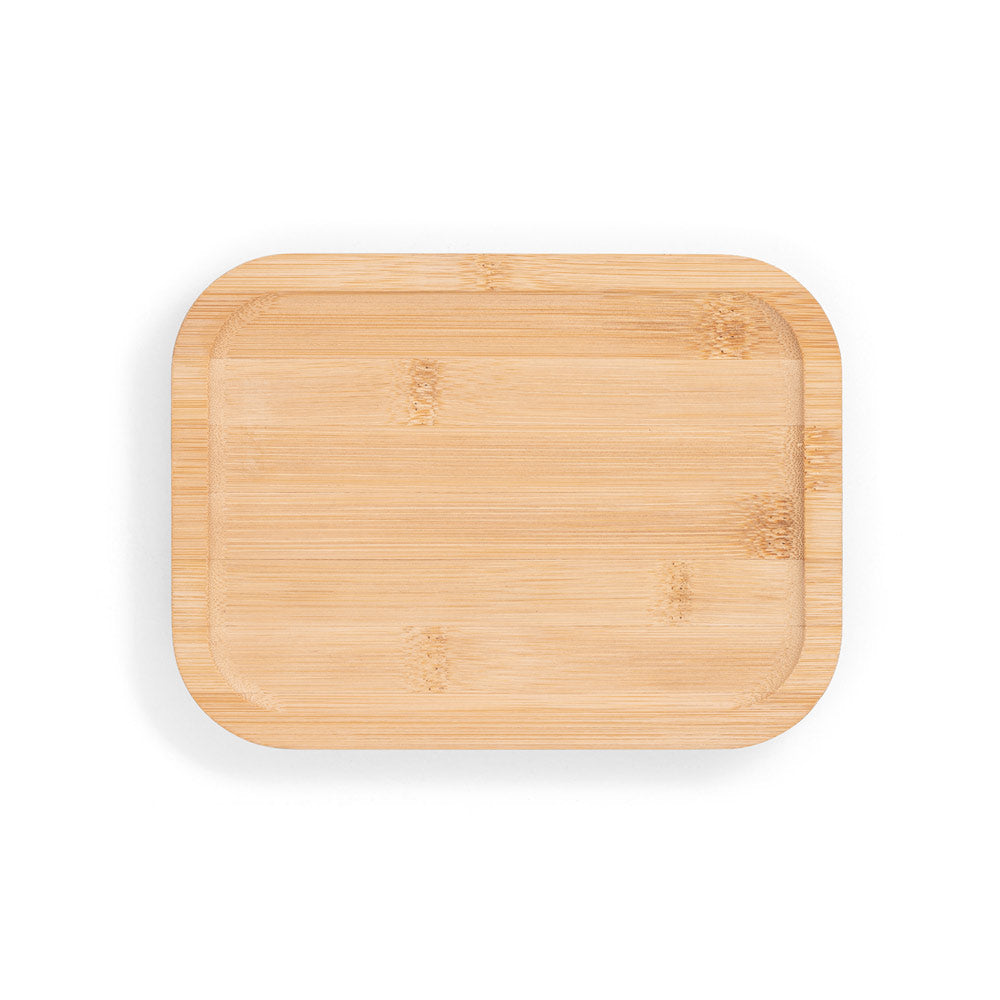 Portobello. Lunch Box. Hermetic Box In Borosilicate Glass And Bamboo Lid 1000 Ml