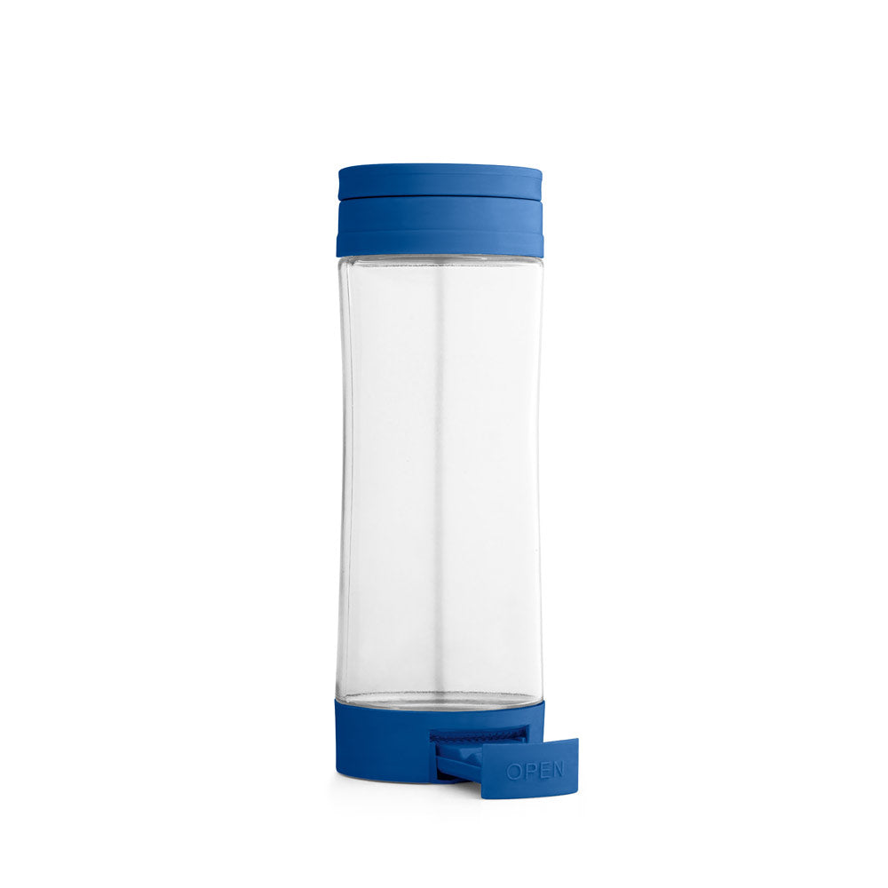 Quintana. Glass Sports Bottle With Pp Cap 390 Ml