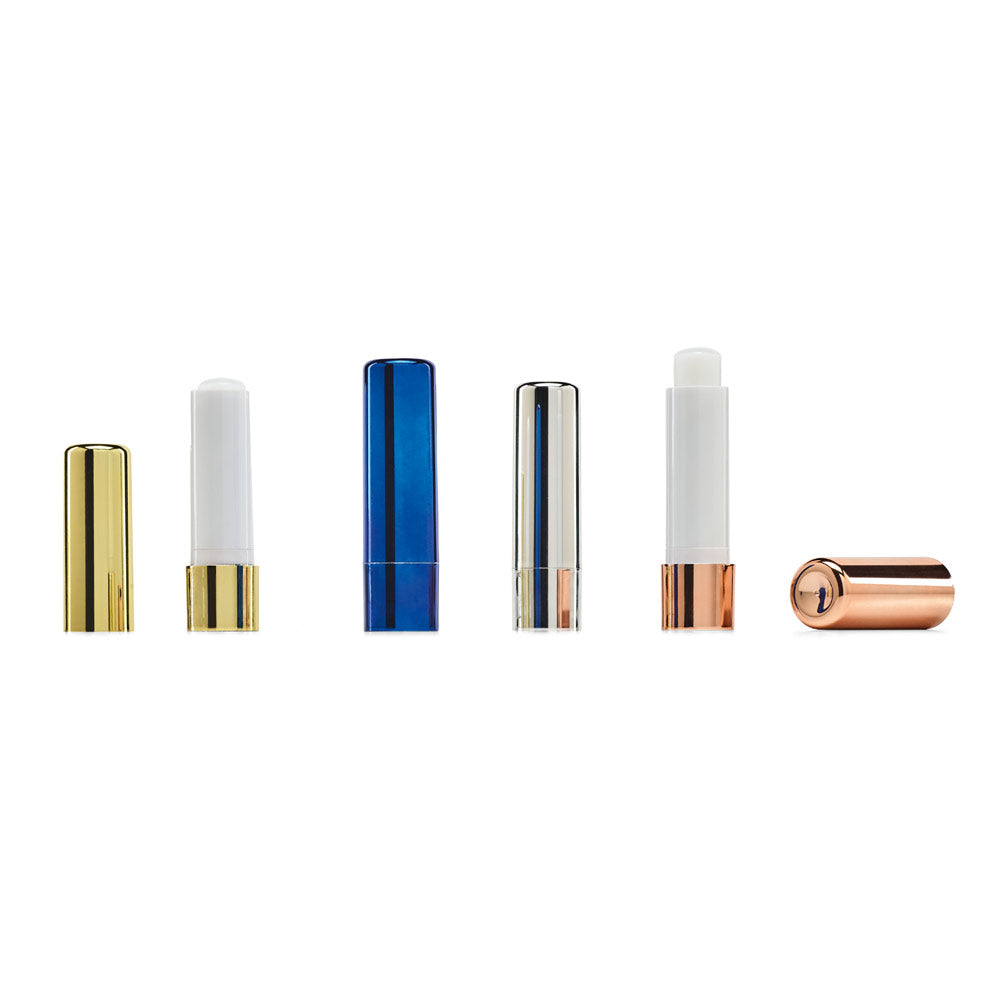 Scarlett. Lip Balm In Mirror Finish Metal Case