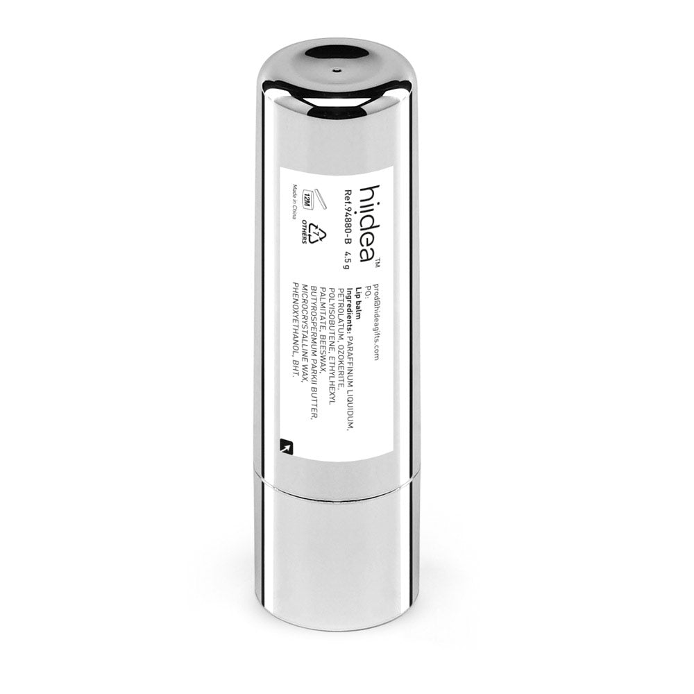 Scarlett. Lip Balm In Mirror Finish Metal Case