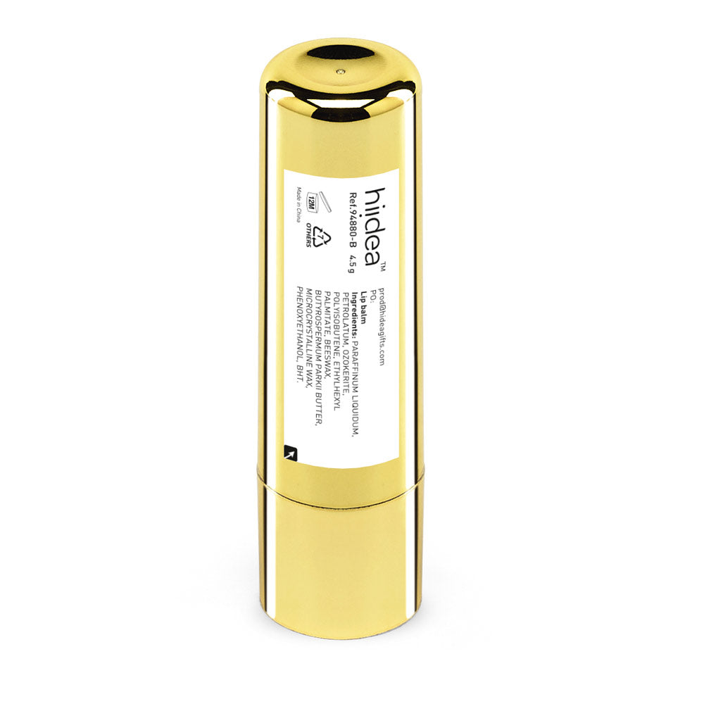 Scarlett. Lip Balm In Mirror Finish Metal Case