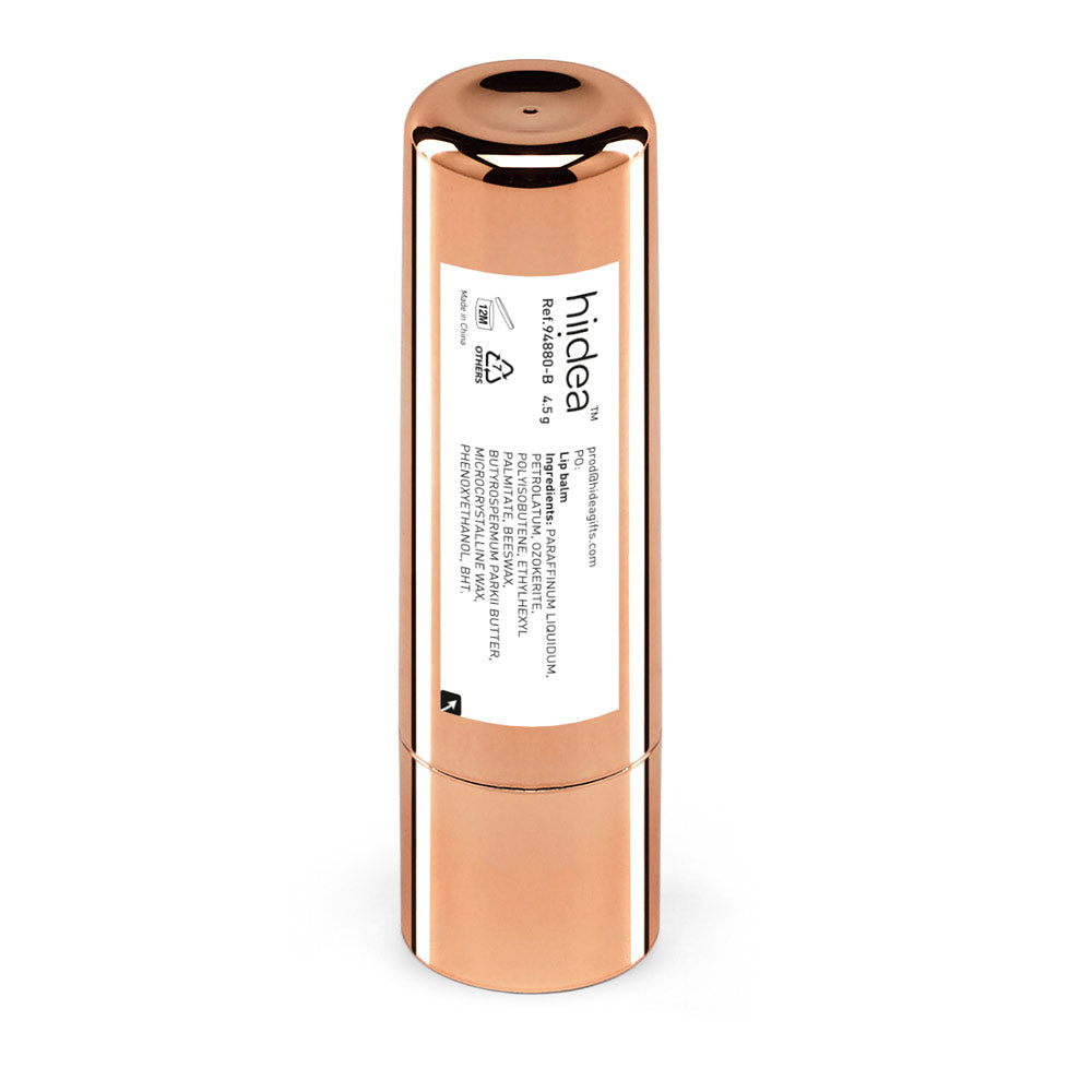 Scarlett. Lip Balm In Mirror Finish Metal Case