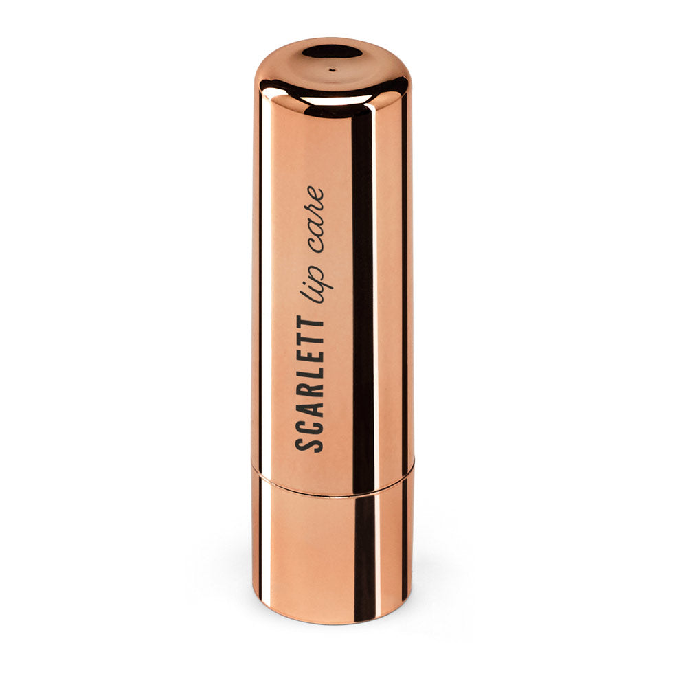 Scarlett. Lip Balm In Mirror Finish Metal Case