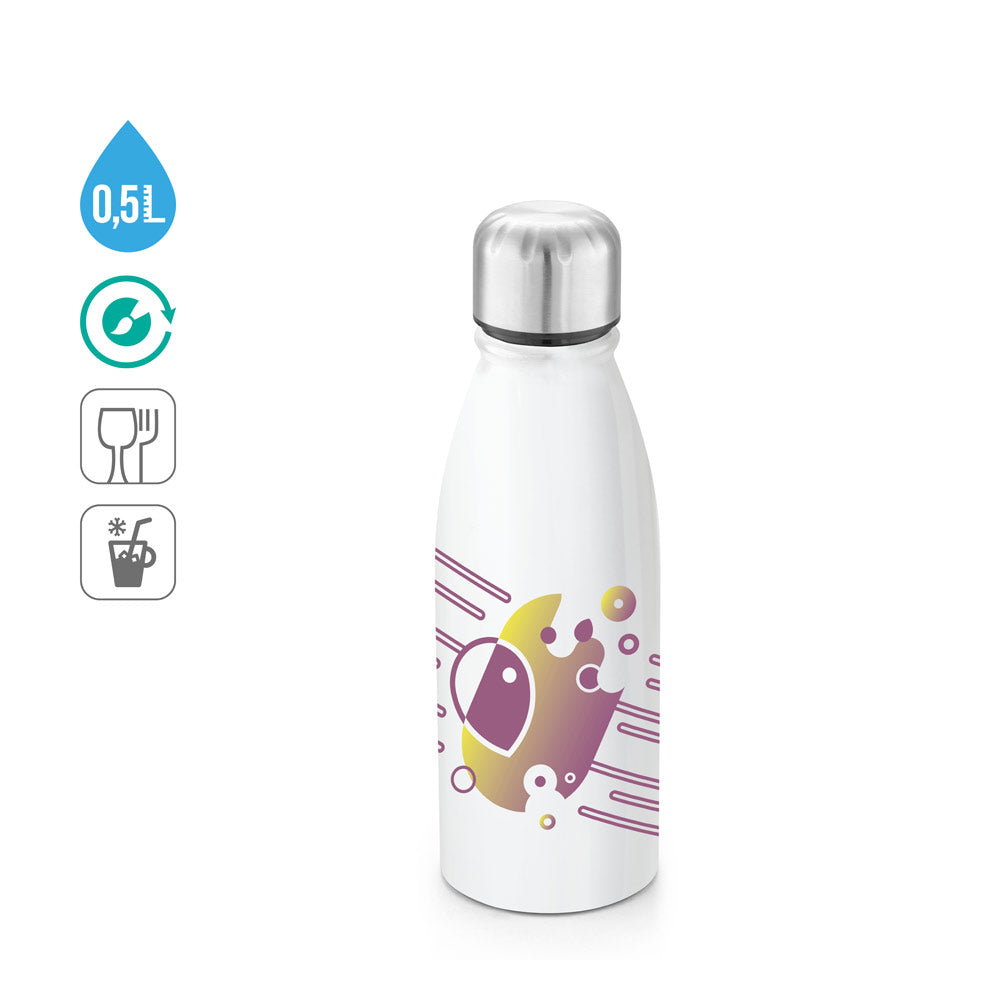 Billy. Sublimation Aluminium Bottle And Stainless Steel Cap 500 Ml