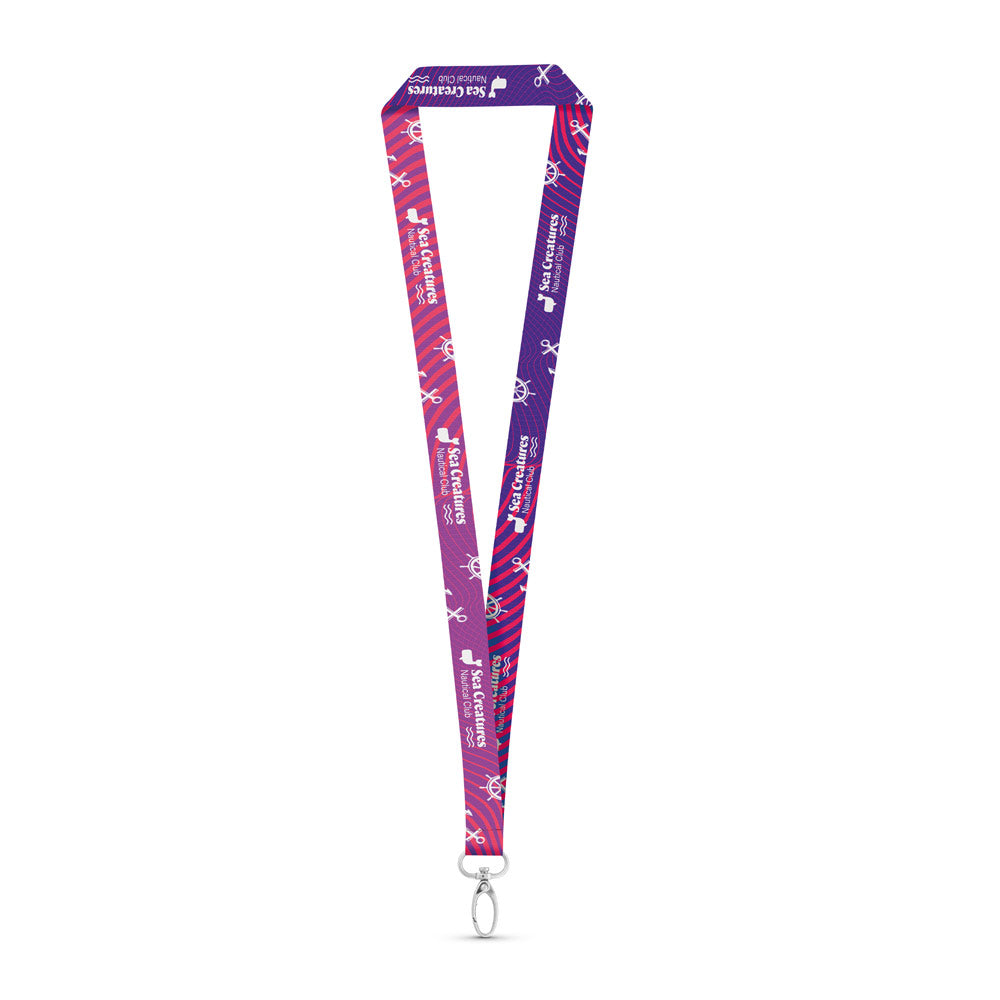 Manila. Set Lanyard Sublimation Long Ii (20 Mm) With Oval Carabiner 20 Mm