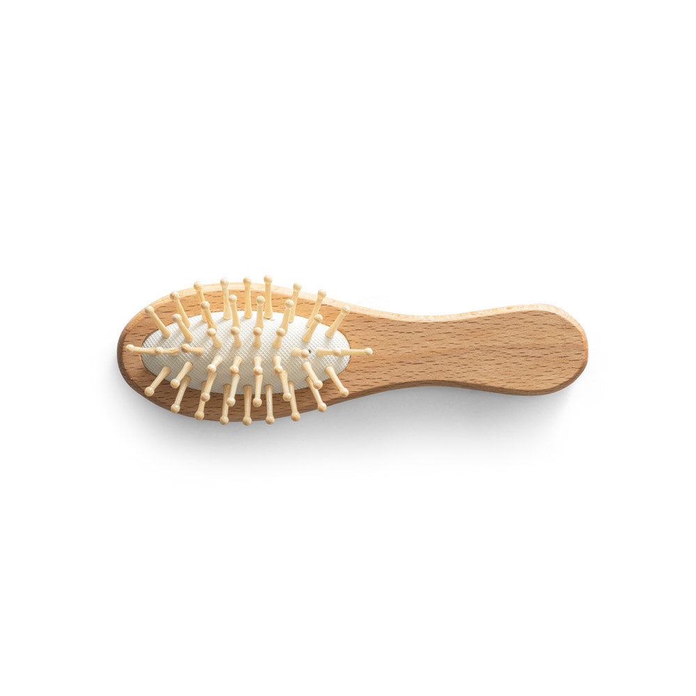 Dern. Wooden Hairbrush With Round Bamboo Bristles