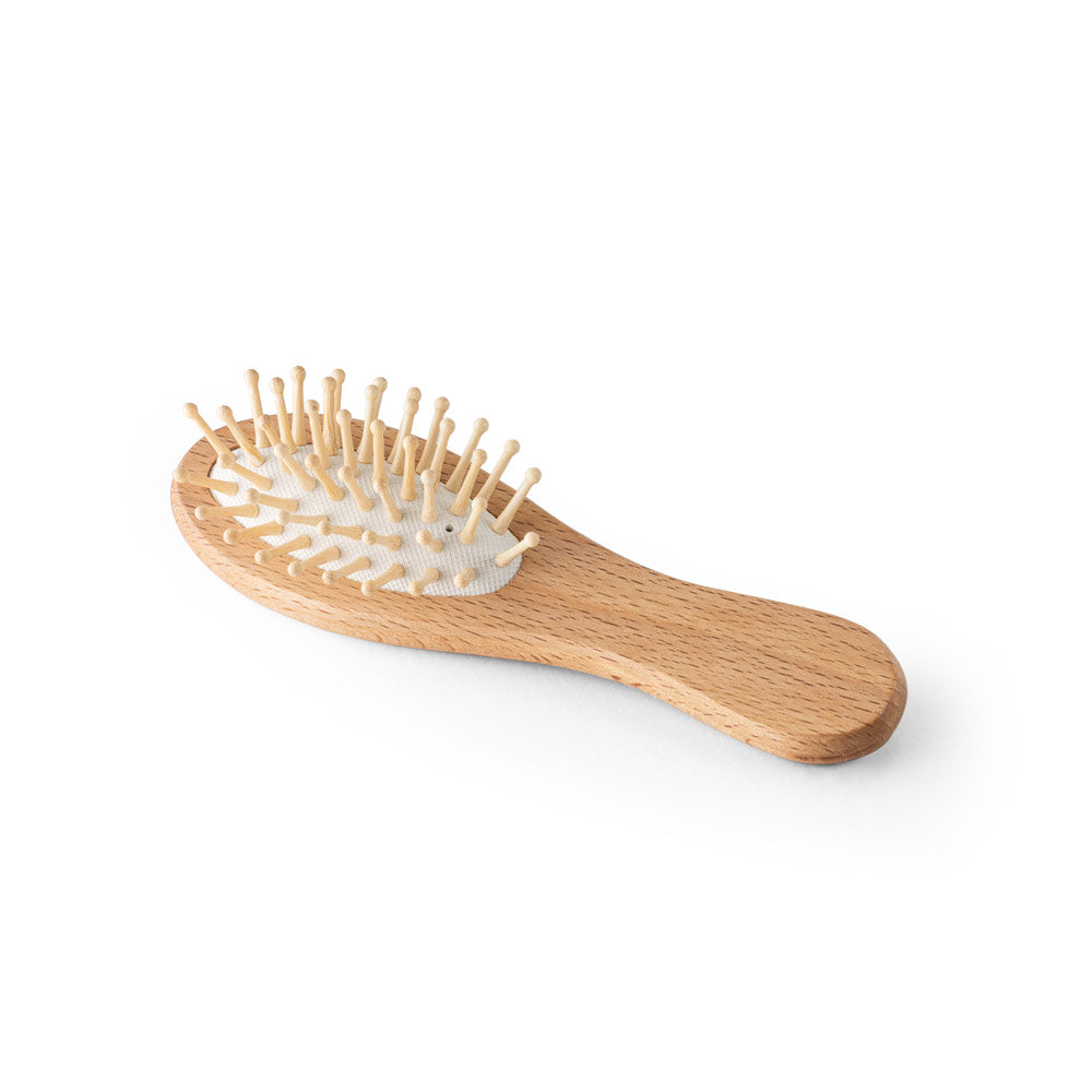 Dern. Wooden Hairbrush With Round Bamboo Bristles