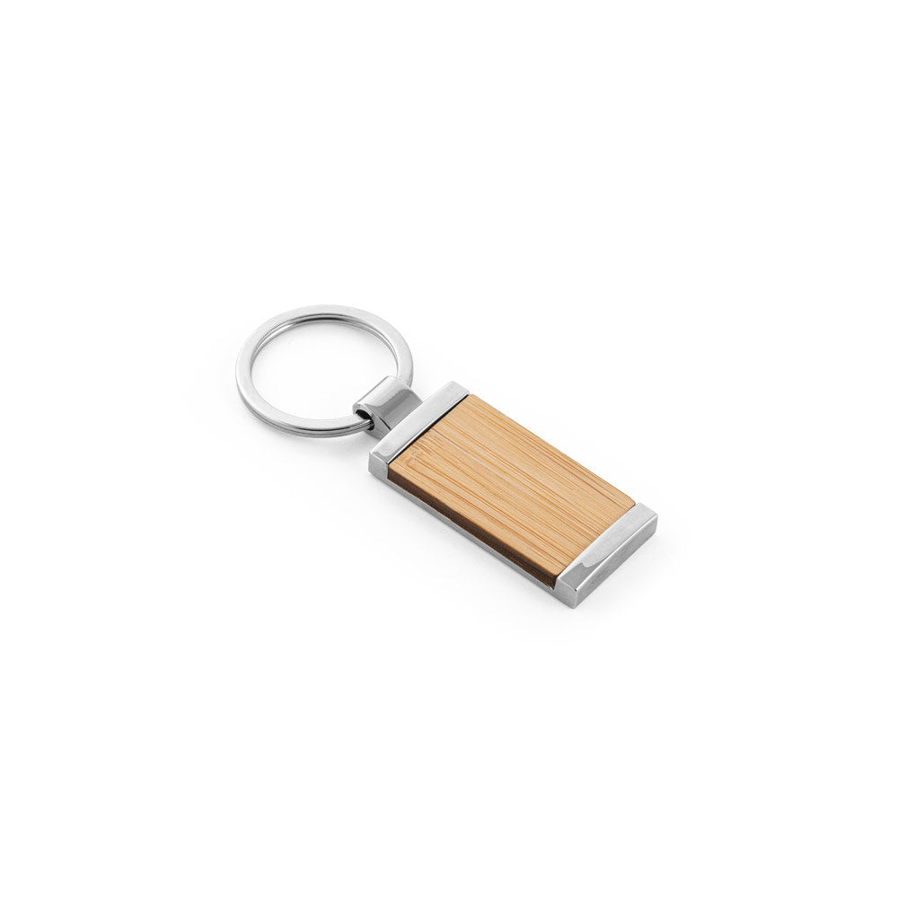 Homer. Rectangular Bamboo Keyring
