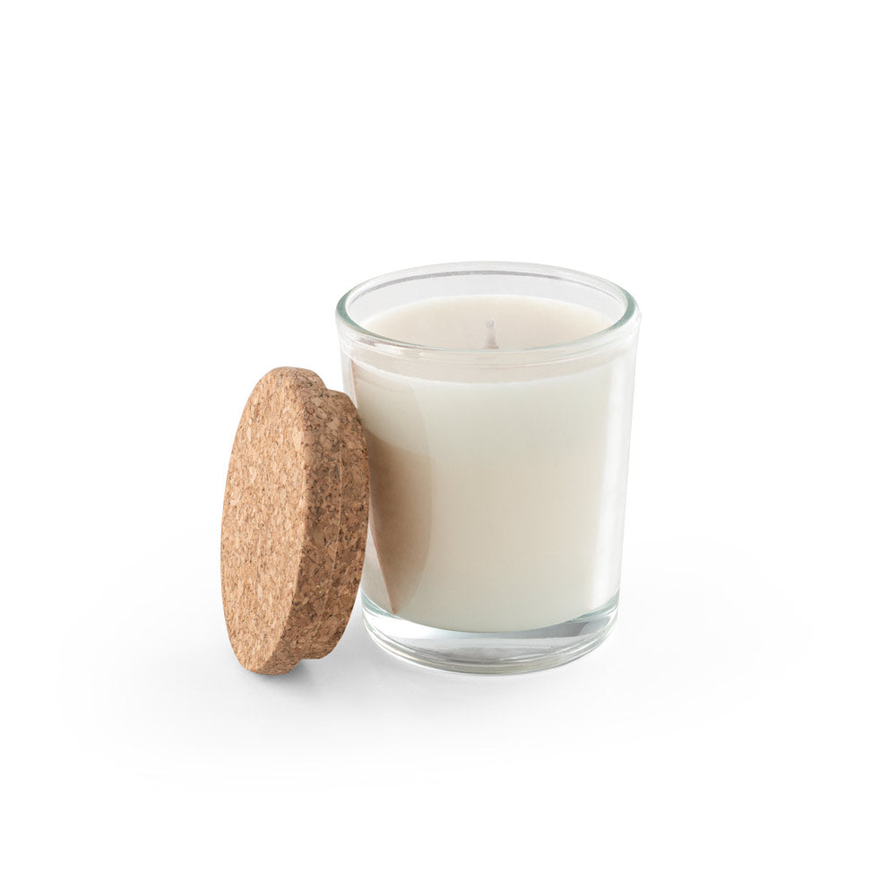 Zen 80. Aromatic Candle In A Glass Holder With A Cork Lid 80 G