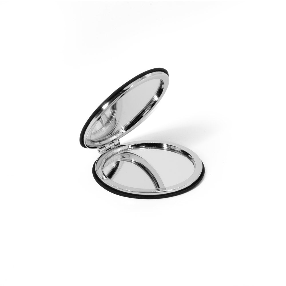 Freya. Double-Sided Round Mirror With Matte Pu Exterior