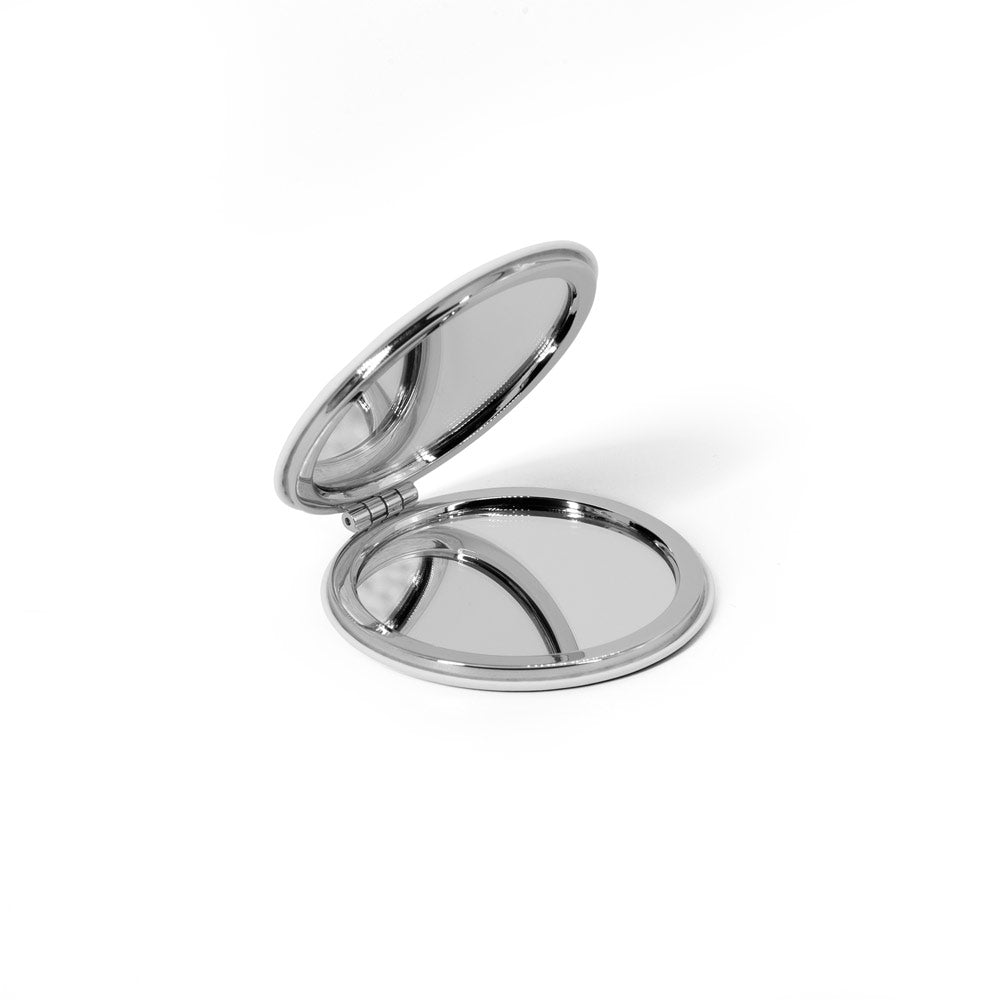 Freya. Double-Sided Round Mirror With Matte Pu Exterior