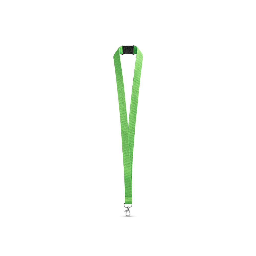 Leeds. Polyester Lanyard With Safety Clasp