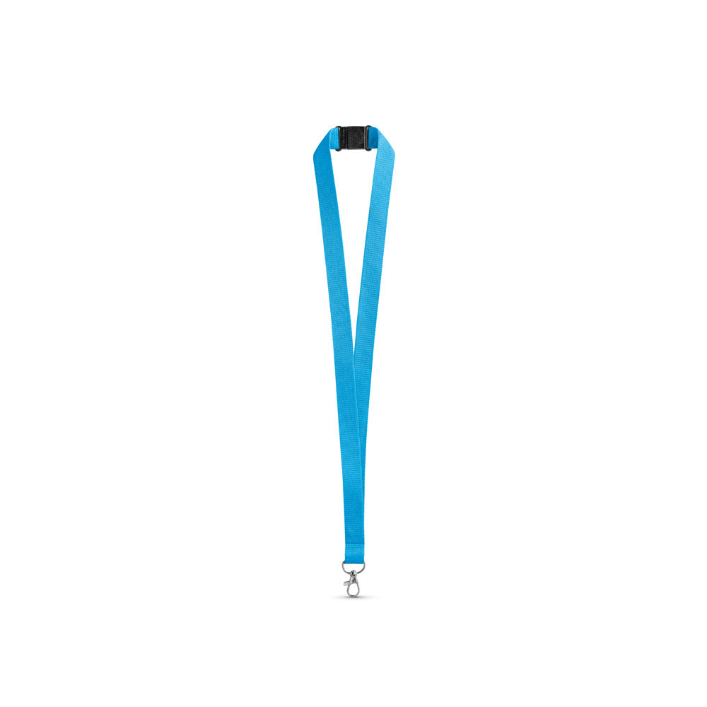 Leeds. Polyester Lanyard With Safety Clasp