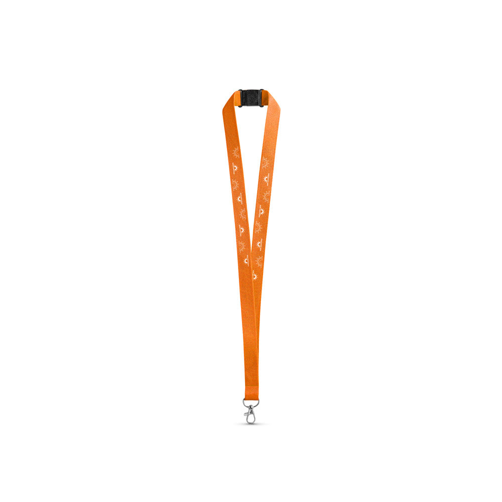 Leeds. Polyester Lanyard With Safety Clasp