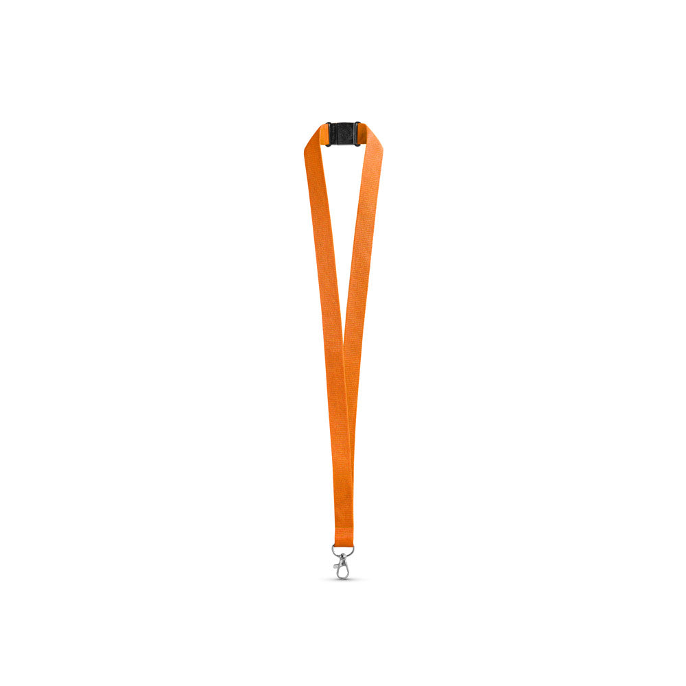 Leeds. Polyester Lanyard With Safety Clasp