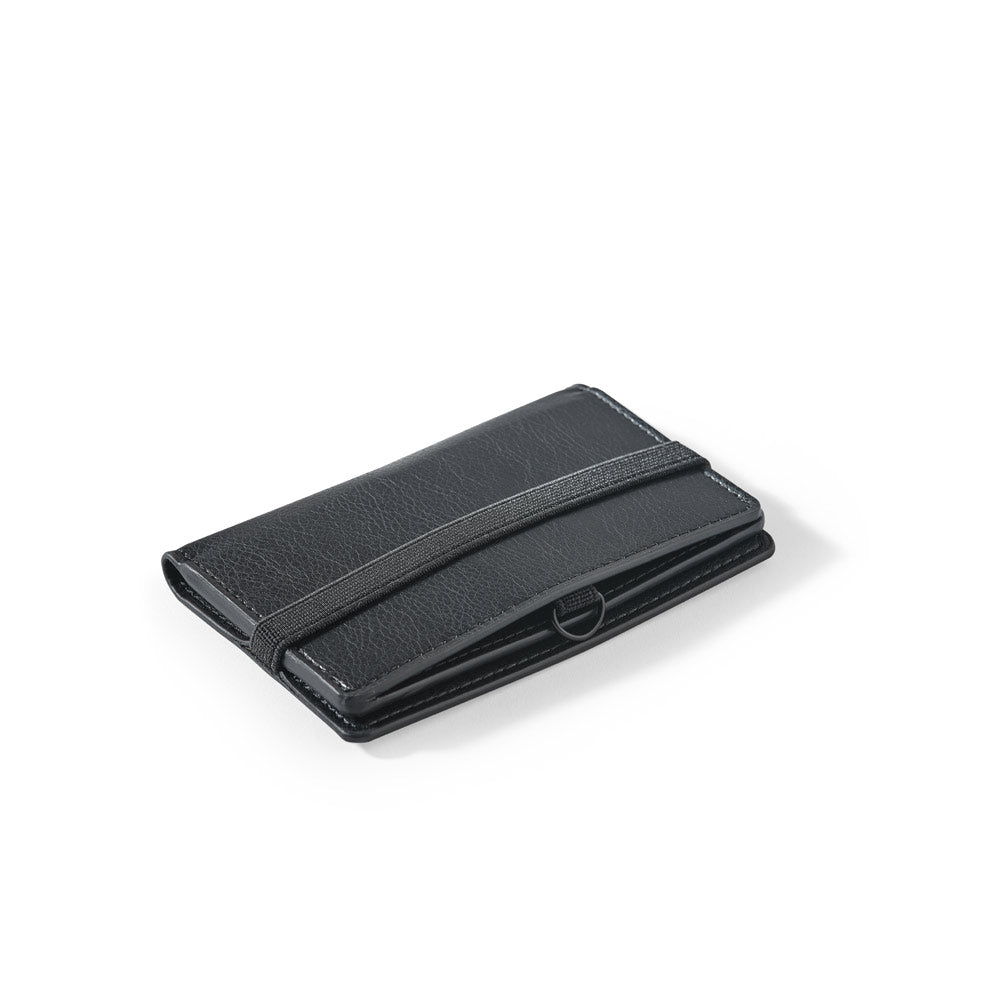 Glenn. Pu Card Holder With Elastic Fastening