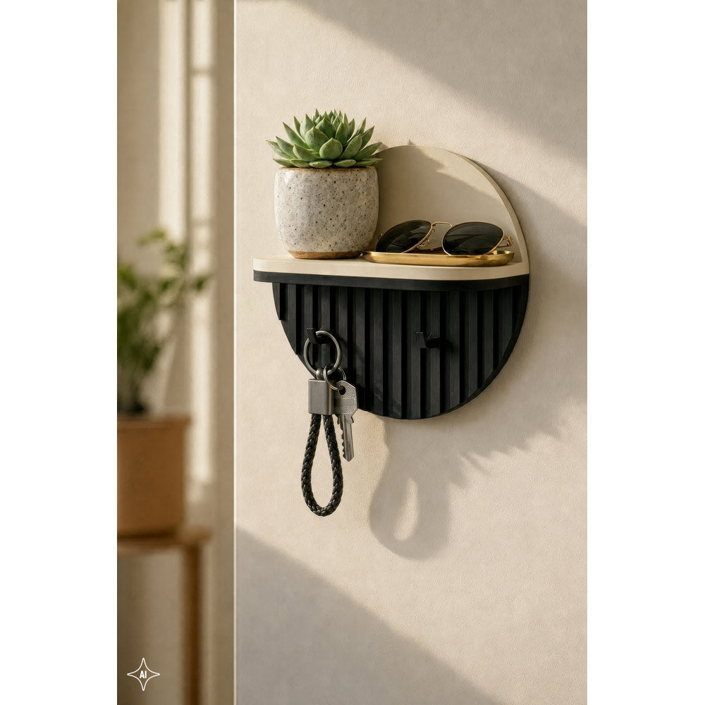 Ketchum. Rectangular Key Holder With Braided Polyester Cord (21% Recycled) And Polyurethane (79% Recycled)
