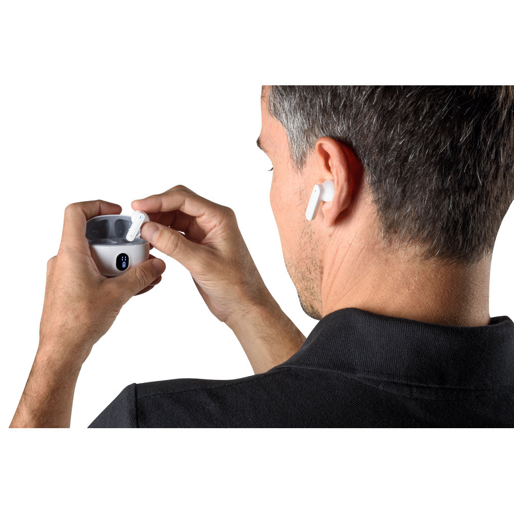 Caetano. Wireless Earphones With 4 Hours Of Battery Life On Recycled Abs (100% Rabs)
