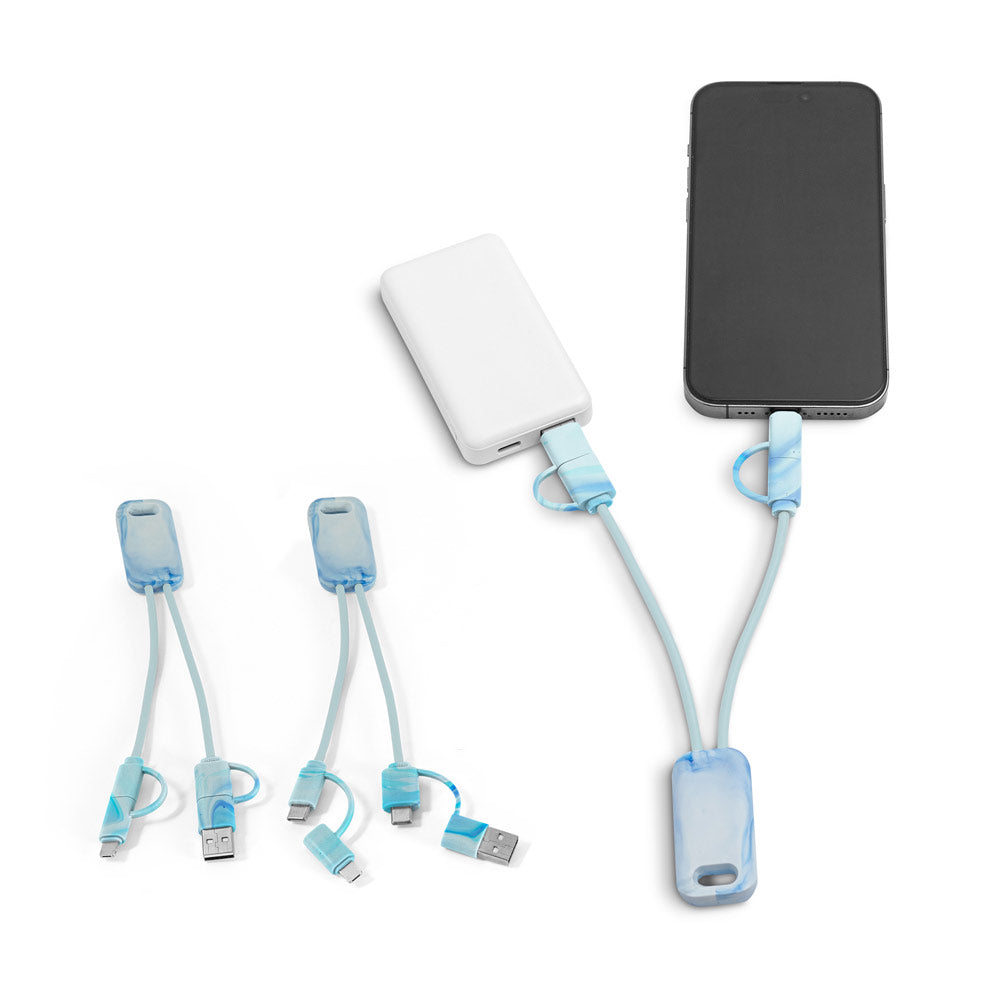 Berners. Superfast 6-In-1 Usb Cable In Recycled Pet (100% Rpet)