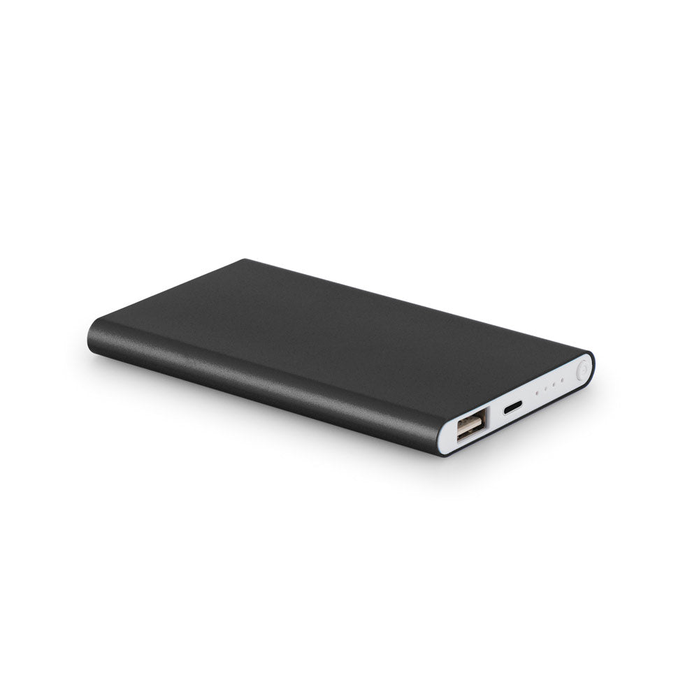 Marcet. Power Bank Slim 4'000 Mah In Recycled Abs (70% Rabs) And Recycled Aluminium (30% Ral)