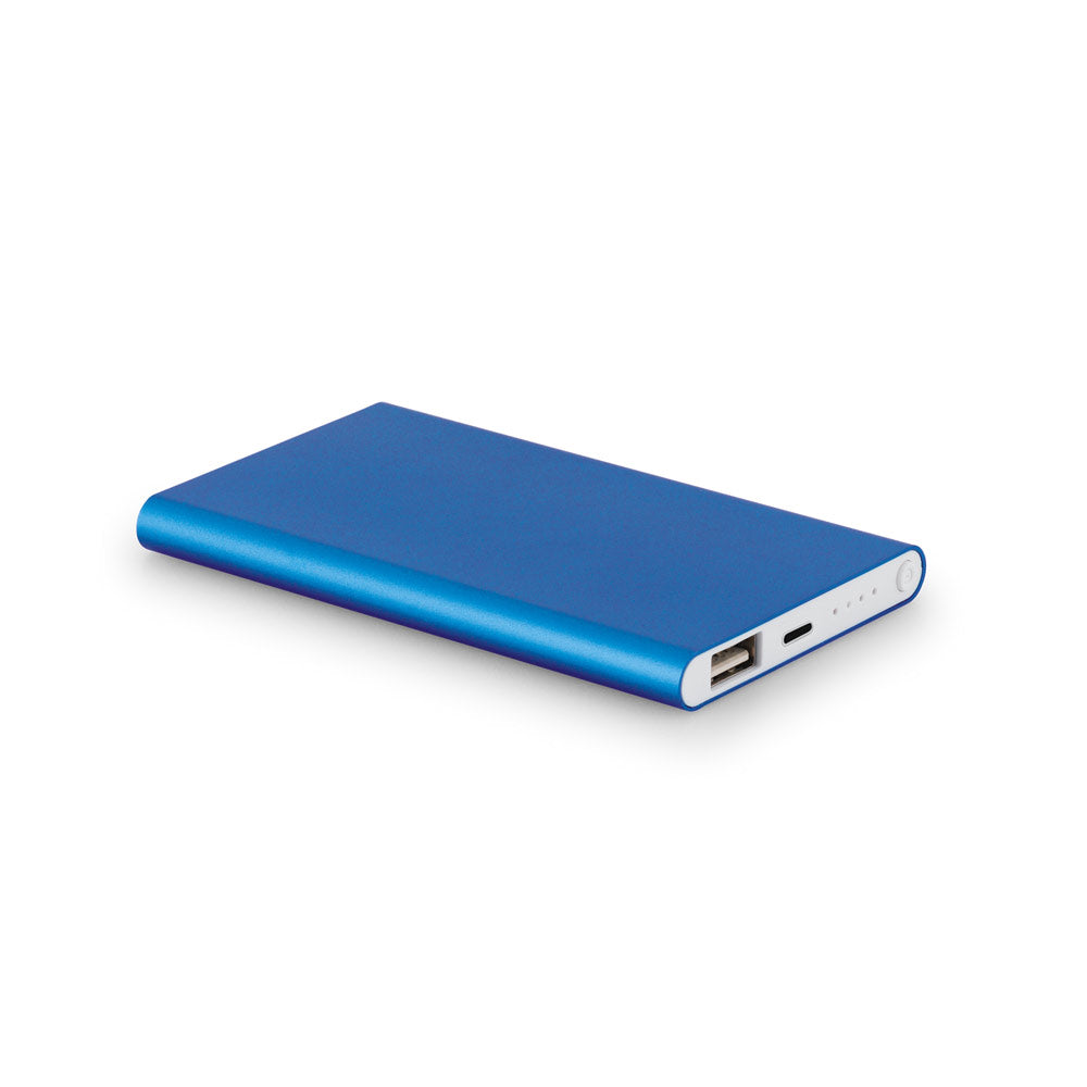 Marcet. Power Bank Slim 4'000 Mah In Recycled Abs (70% Rabs) And Recycled Aluminium (30% Ral)