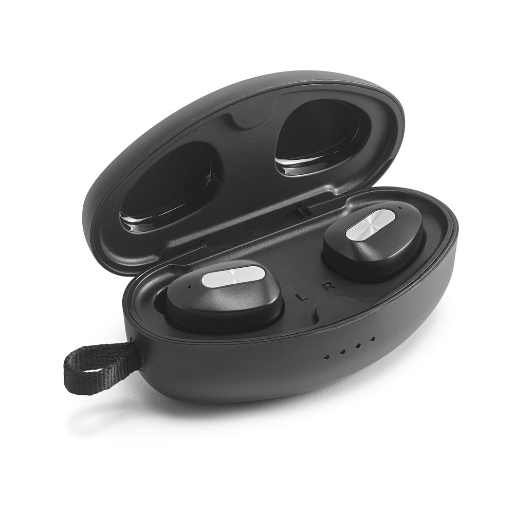 Descry. Wireless Charger In Zinc And Wireless Earphones In Metal And Abs Acrylic